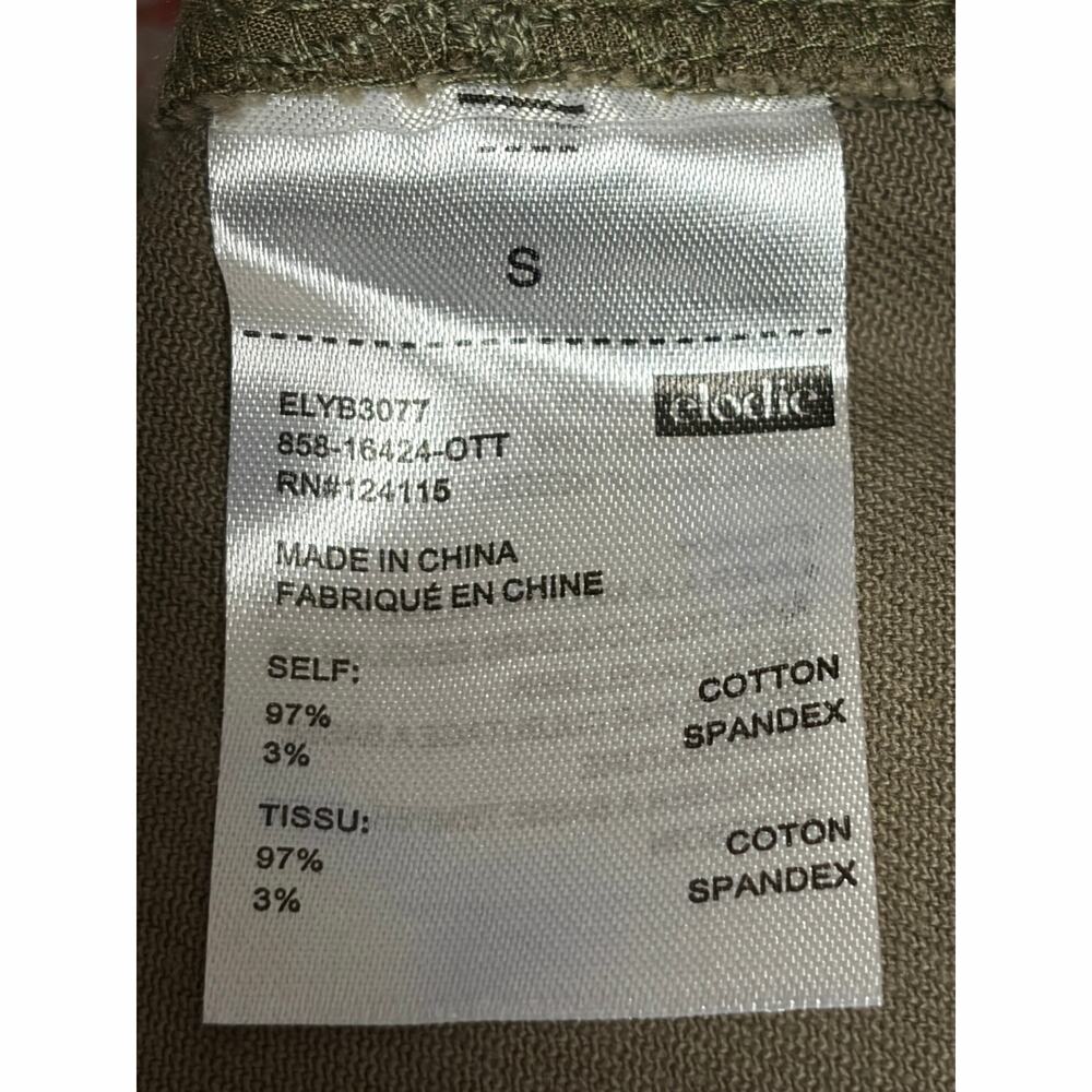 Elodie Olive Green Pleated Mini Skirt Size S NWT Cotton Blend 🌼 - Picture 5 of 6